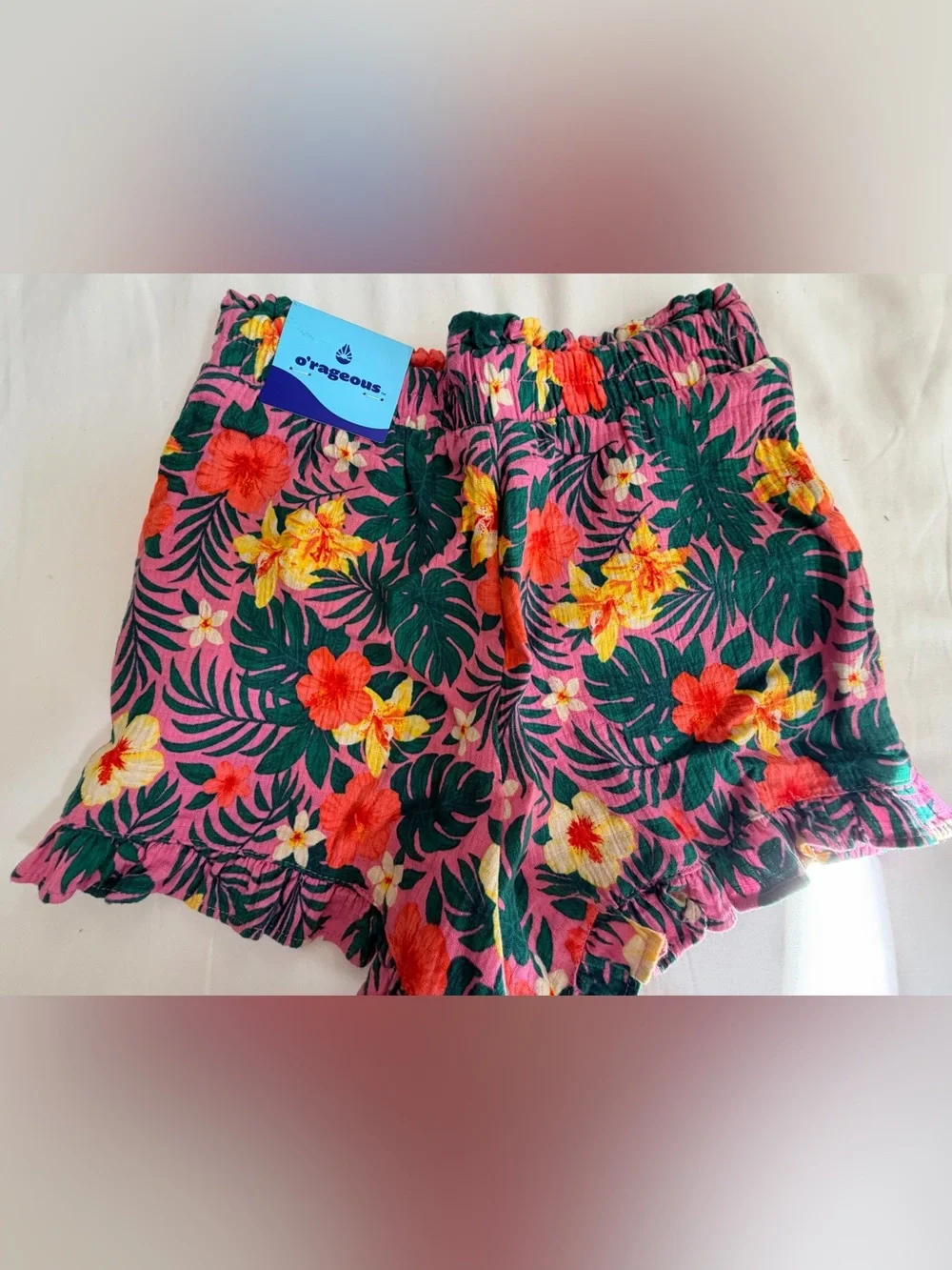 O’rageous girls Tropical Print Shorts